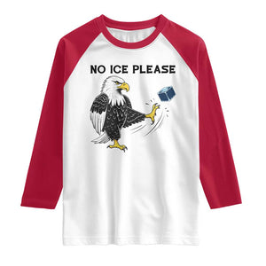 American Eagle No Ice Please Raglan Shirt Minneapolis Support Gift TS12 White Red Print Your Wear