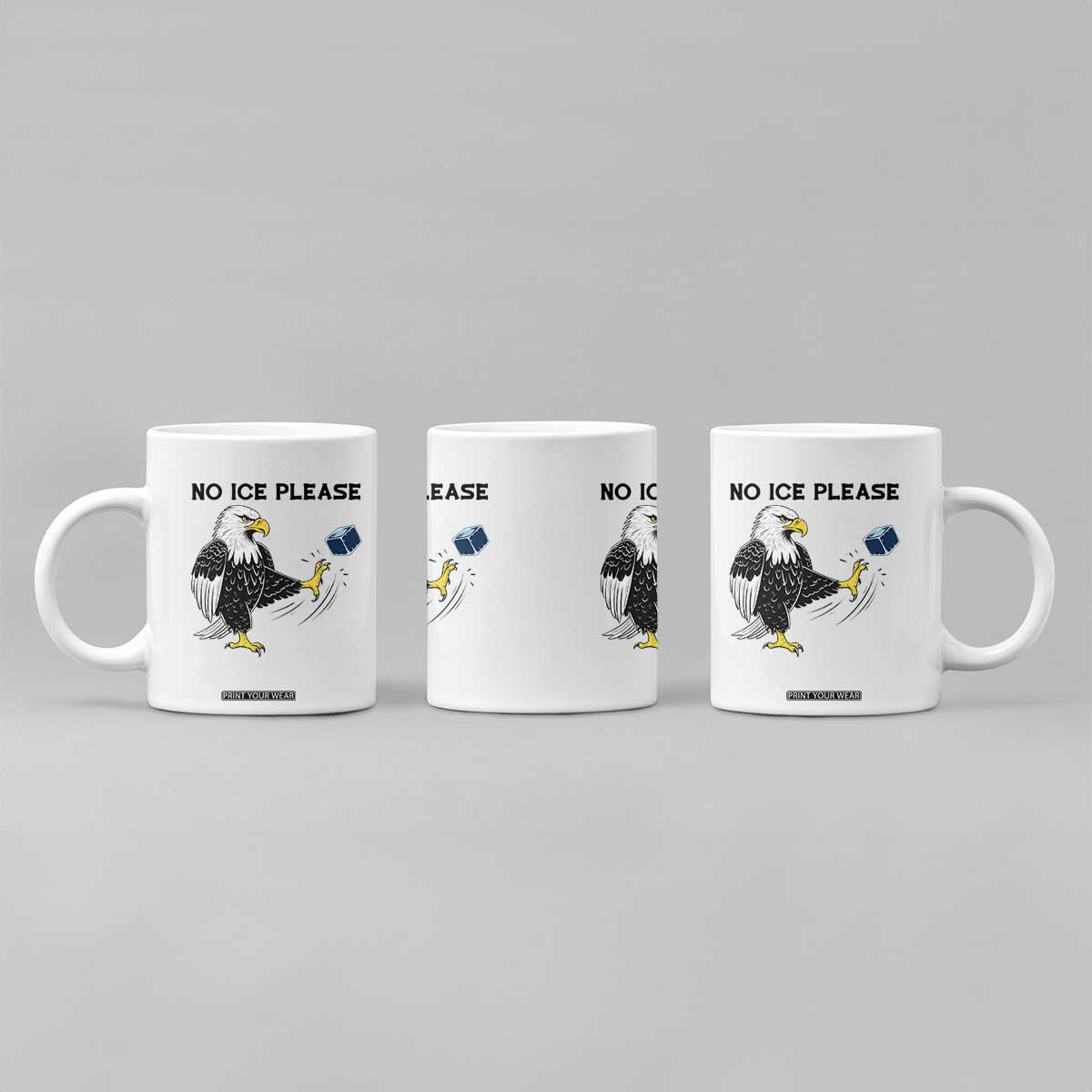 American Eagle No Ice Please Coffee Mug Minneapolis Support Gift TS12 Print Your Wear