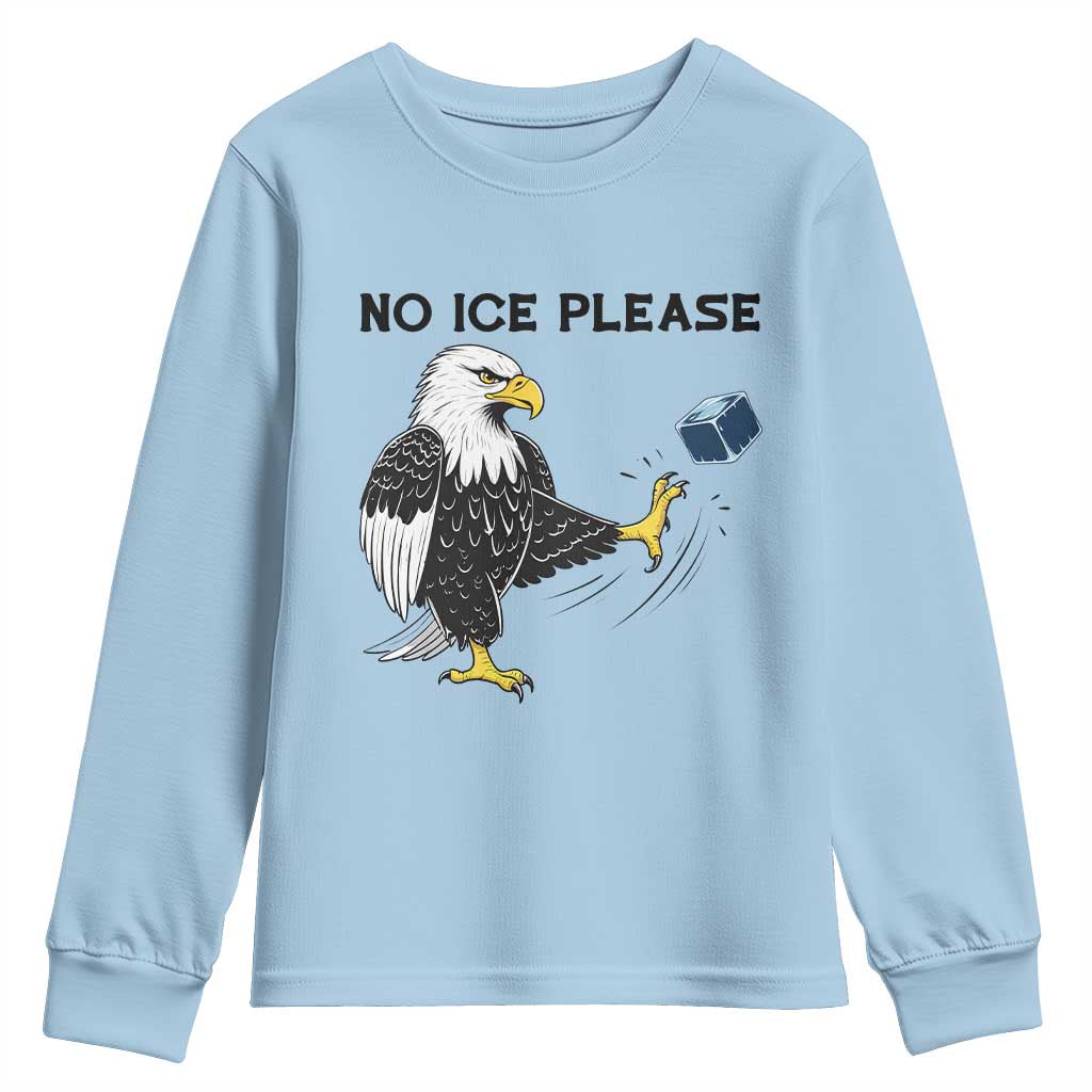 American Eagle No Ice Please Youth Sweatshirt Minneapolis Support Gift TS12 Light Blue Print Your Wear