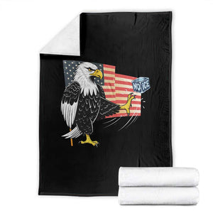 Solidarity With Minneapolis Throw Blanket American Eagle No Ice Please Support TS12 Black Print Your Wear