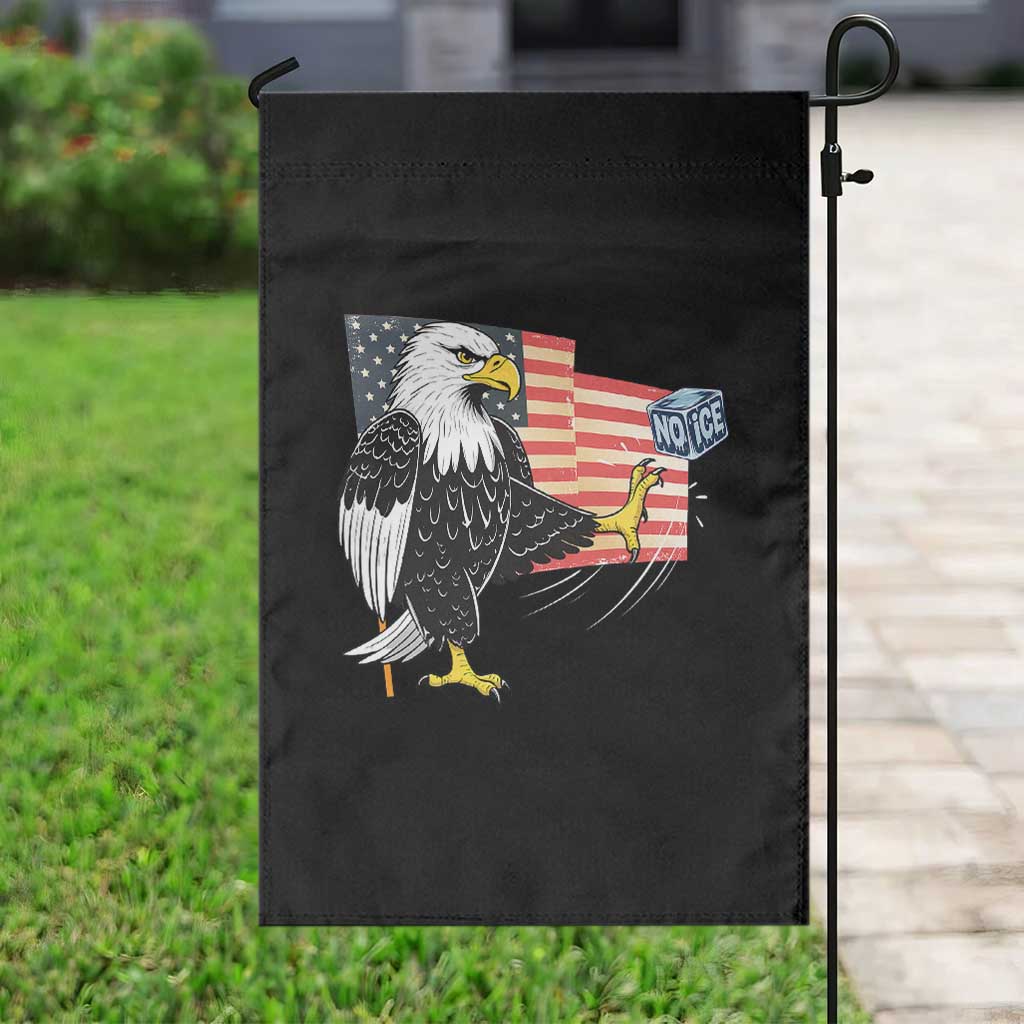 Solidarity With Minneapolis Garden Flag American Eagle No Ice Please Support TS12 Print Your Wear