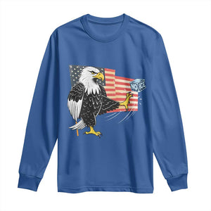 Solidarity With Minneapolis Long Sleeve Shirt American Eagle No Ice Please Support TS12 Royal Blue Print Your Wear