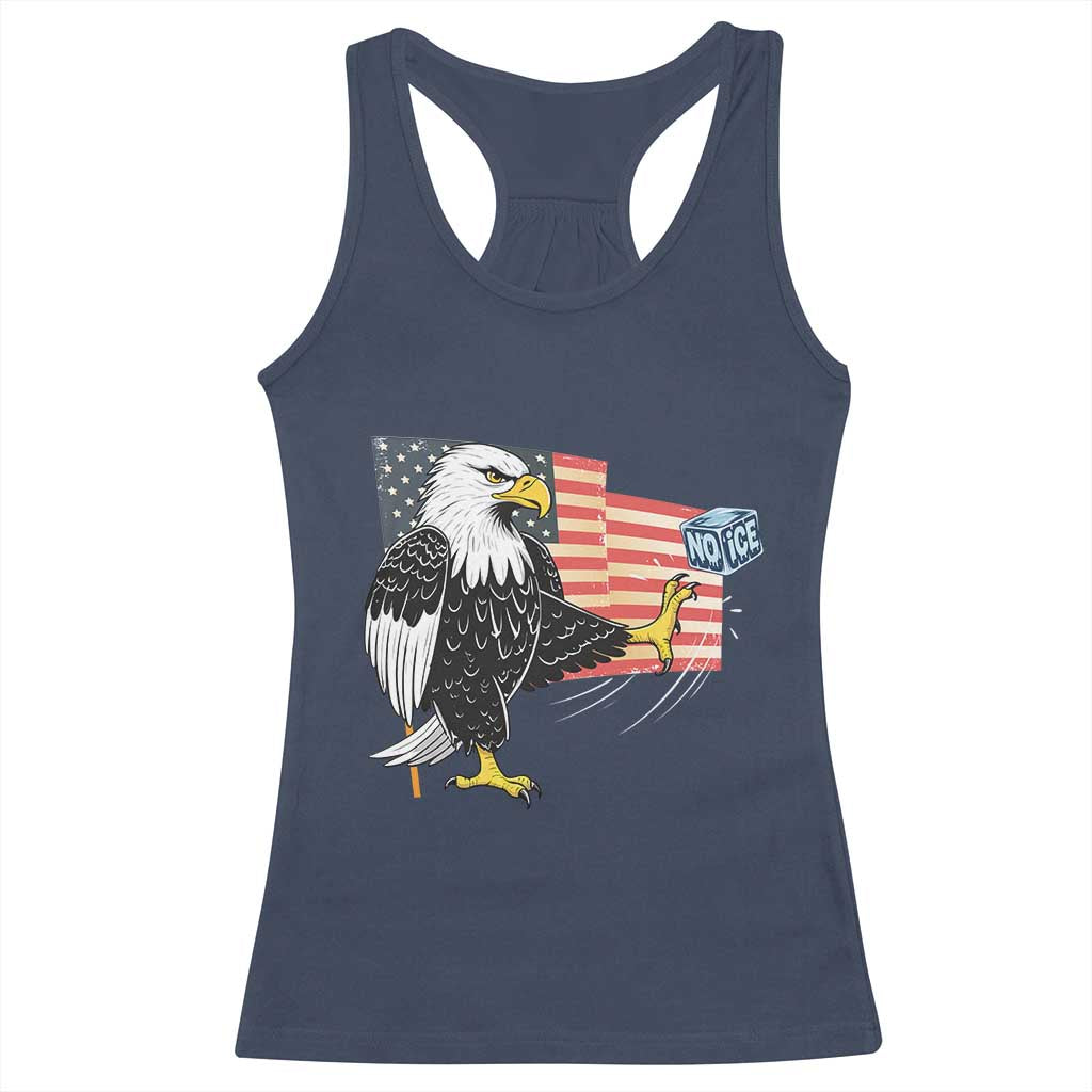 Solidarity With Minneapolis Racerback Tank Top American Eagle No Ice Please Support TS12 Navy Print Your Wear