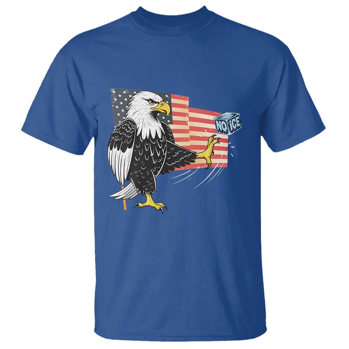 Solidarity With Minneapolis T Shirt American Eagle No Ice Please Support TS12 Royal Blue Print Your Wear