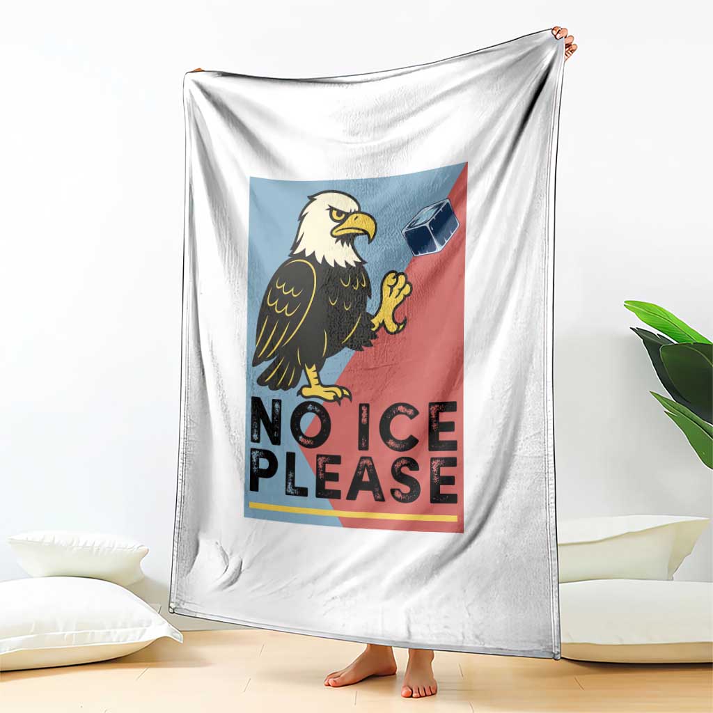 American Eagle No Ice Please Throw Blanket Minnesota Protest Support Gift TS12 Print Your Wear