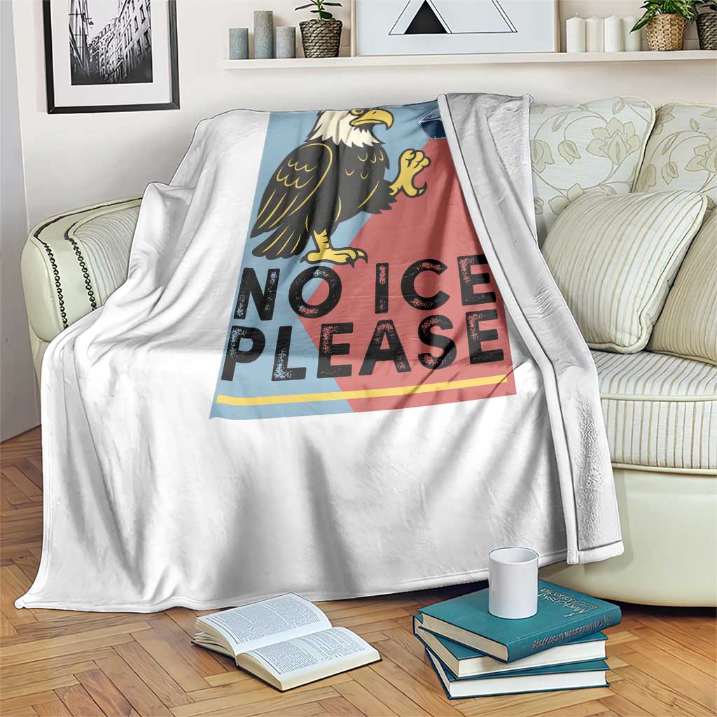 American Eagle No Ice Please Throw Blanket Minnesota Protest Support Gift TS12 Print Your Wear