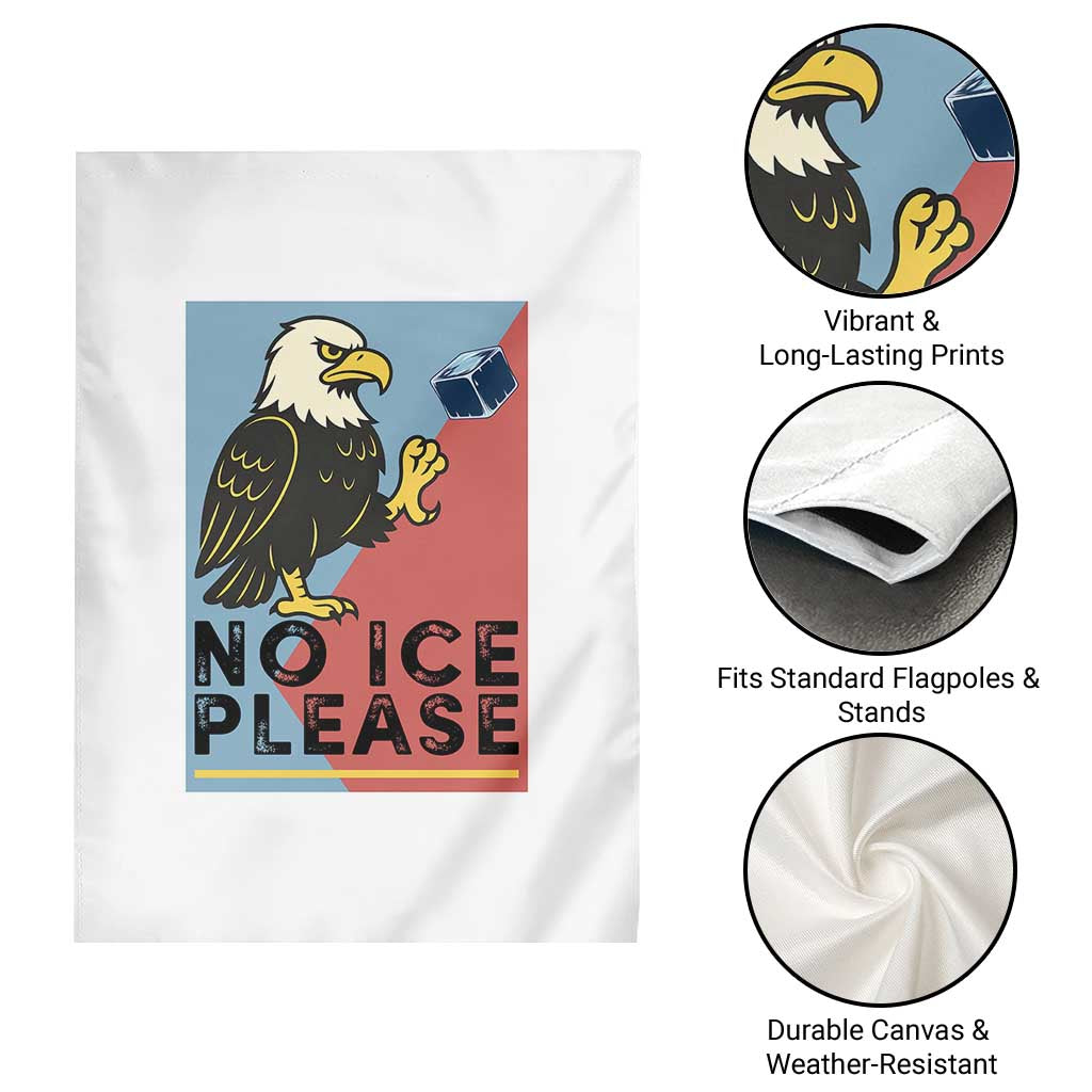 American Eagle No Ice Please Garden Flag Minnesota Protest Support Gift TS12 Print Your Wear