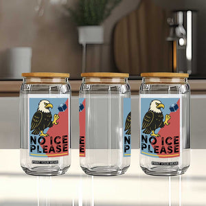 American Eagle No Ice Please Glass Can Minnesota Protest Support Gift TS12 Print Your Wear