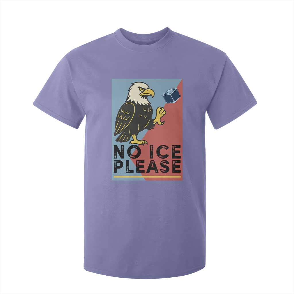 American Eagle No Ice Please T Shirt For Kid Minnesota Protest Support Gift TS12 Violet Print Your Wear