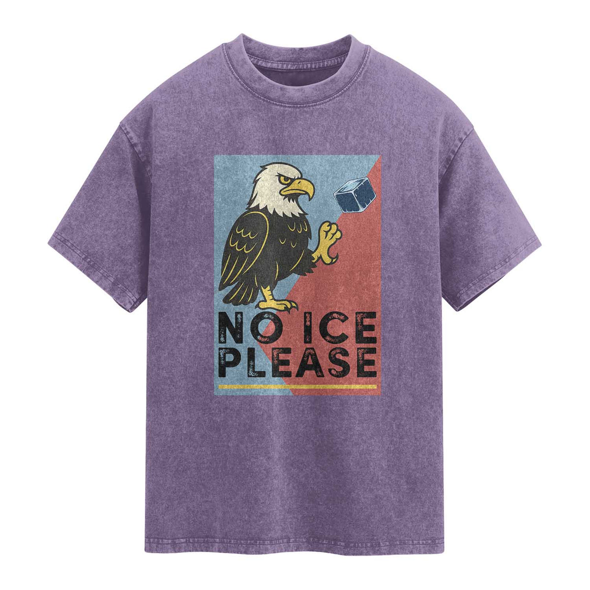 American Eagle No Ice Please Washed Cotton T-Shirt Minnesota Protest Support Gift