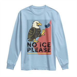 American Eagle No Ice Please Long Sleeve Shirt Minnesota Protest Support Gift TS12 Light Blue Print Your Wear