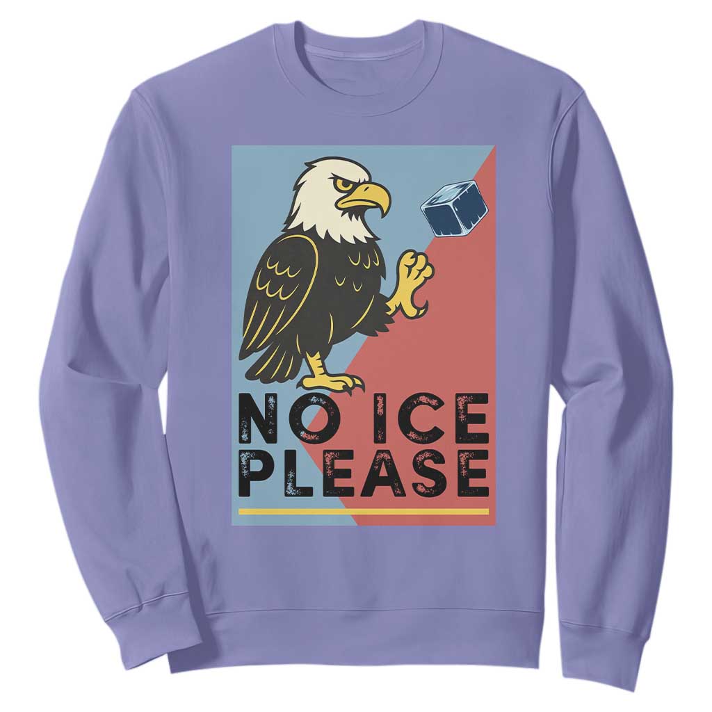 American Eagle No Ice Please Sweatshirt Minnesota Protest Support Gift TS12 Violet Print Your Wear
