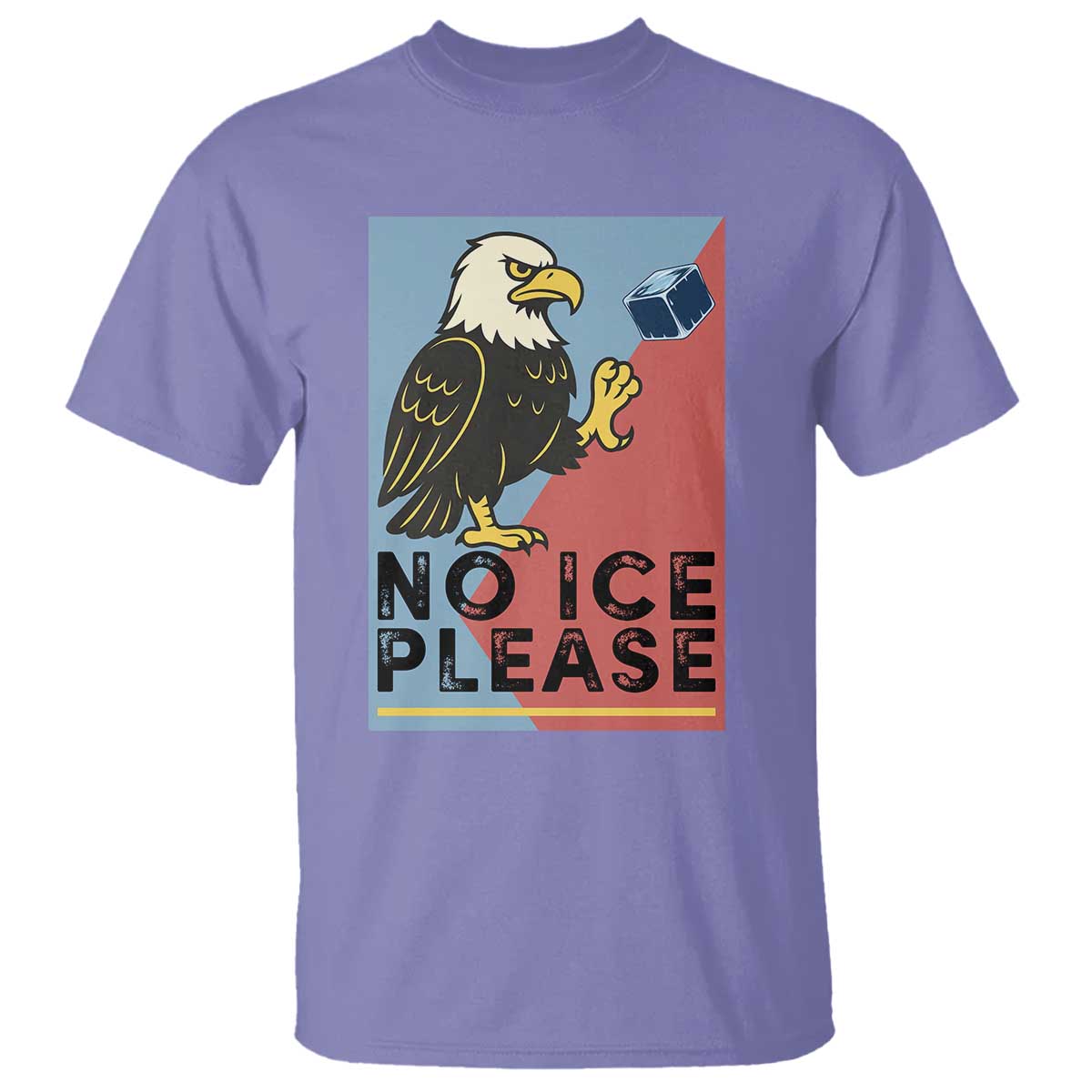 American Eagle No Ice Please T Shirt Minnesota Protest Support Gift TS12 Violet Print Your Wear