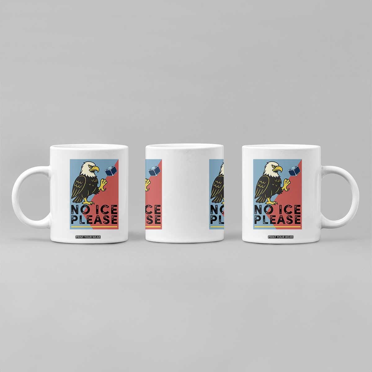American Eagle No Ice Please Coffee Mug Minnesota Protest Support Gift TS12 Print Your Wear