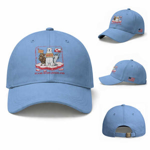 Hands Off Greenland Baseball Cap Support Greenlander Gift TS12 Baseball Cap Universal Fit Light Blue Print Your Wear