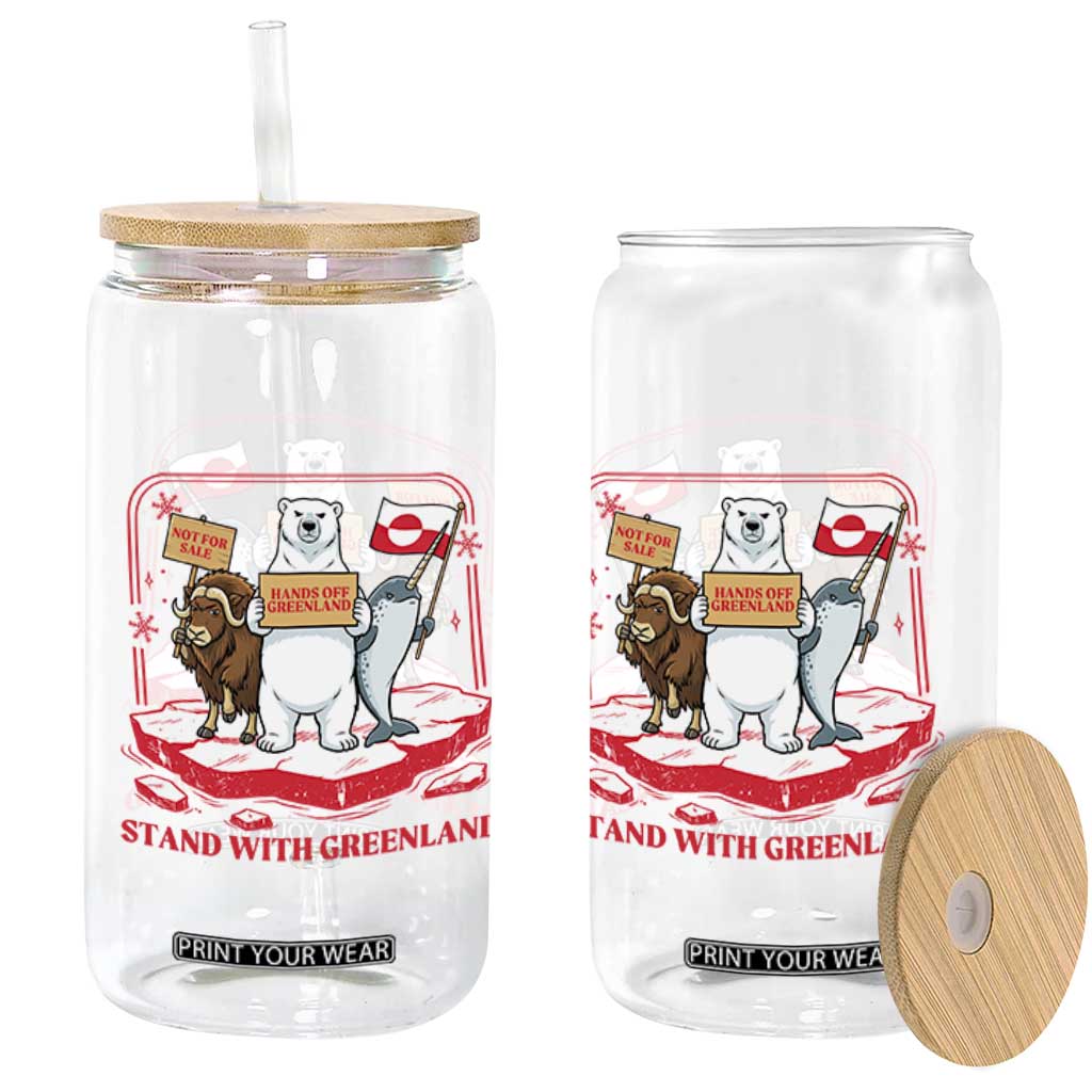 Hands Off Greenland Glass Can Support Greenlander Gift TS12 Print Your Wear
