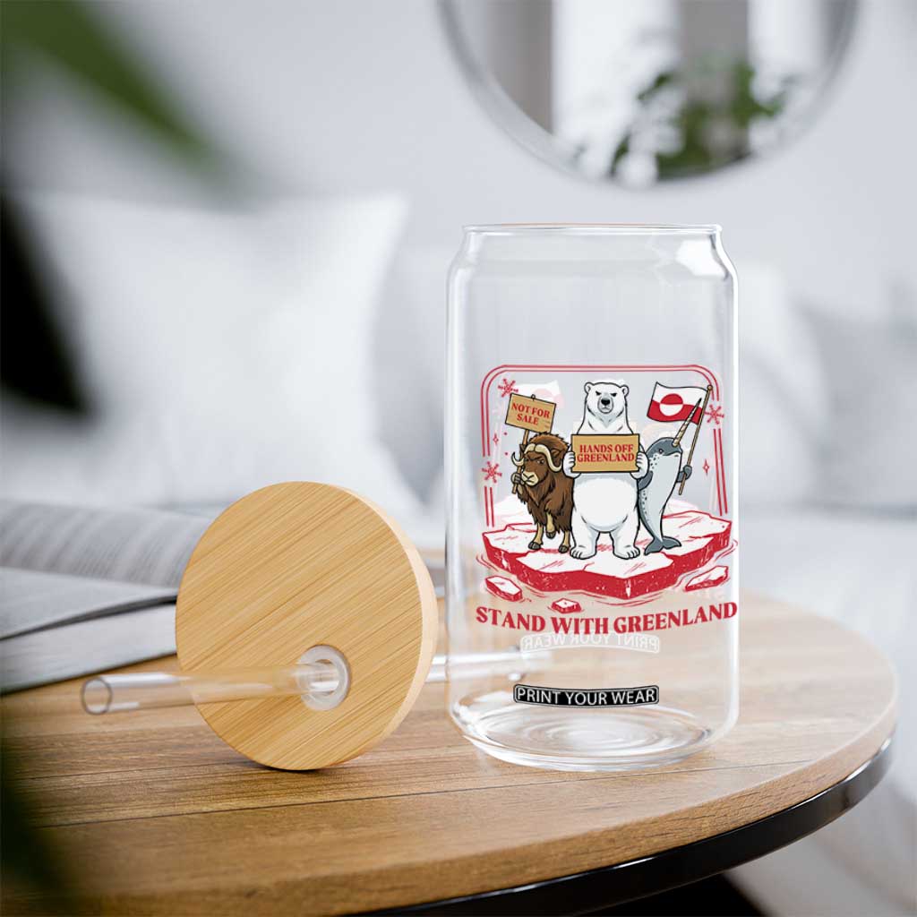 Hands Off Greenland Glass Can Support Greenlander Gift TS12 Print Your Wear