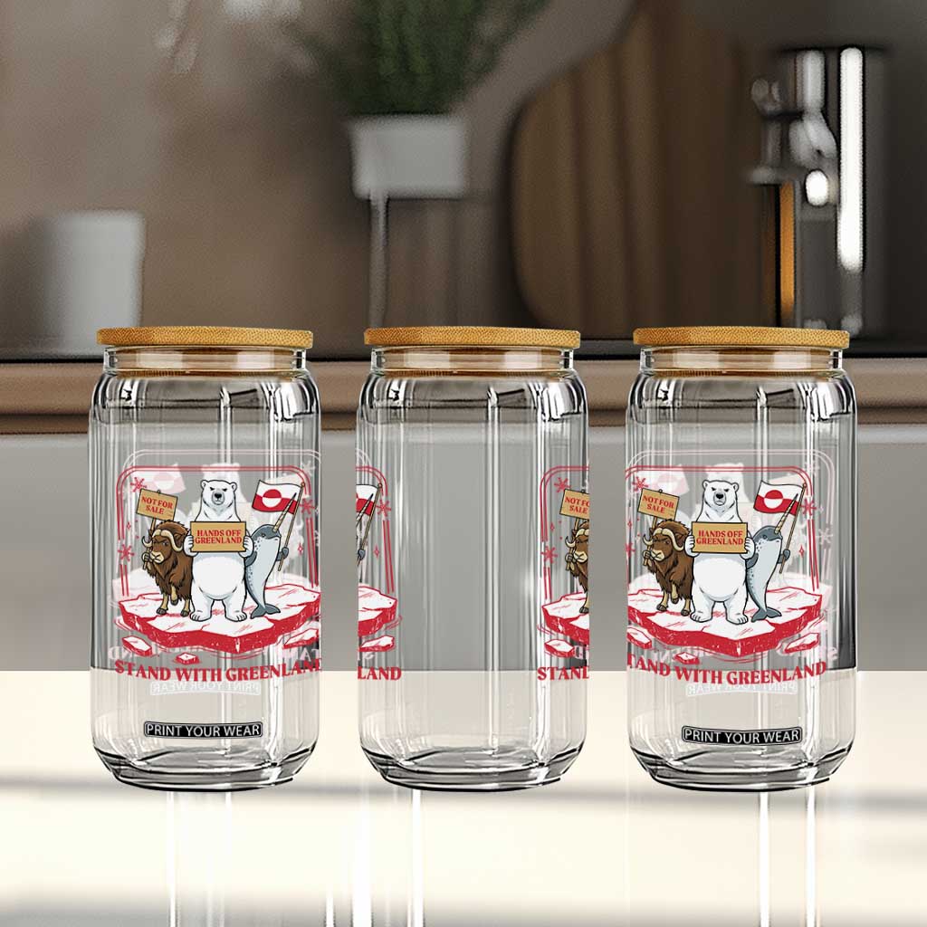 Hands Off Greenland Glass Can Support Greenlander Gift TS12 Print Your Wear