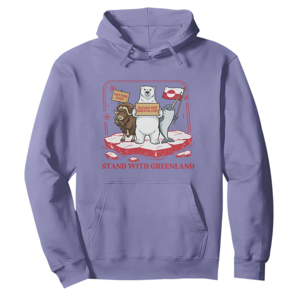 Hands Off Greenland Hoodie Support Greenlander Gift TS12 Violet Print Your Wear
