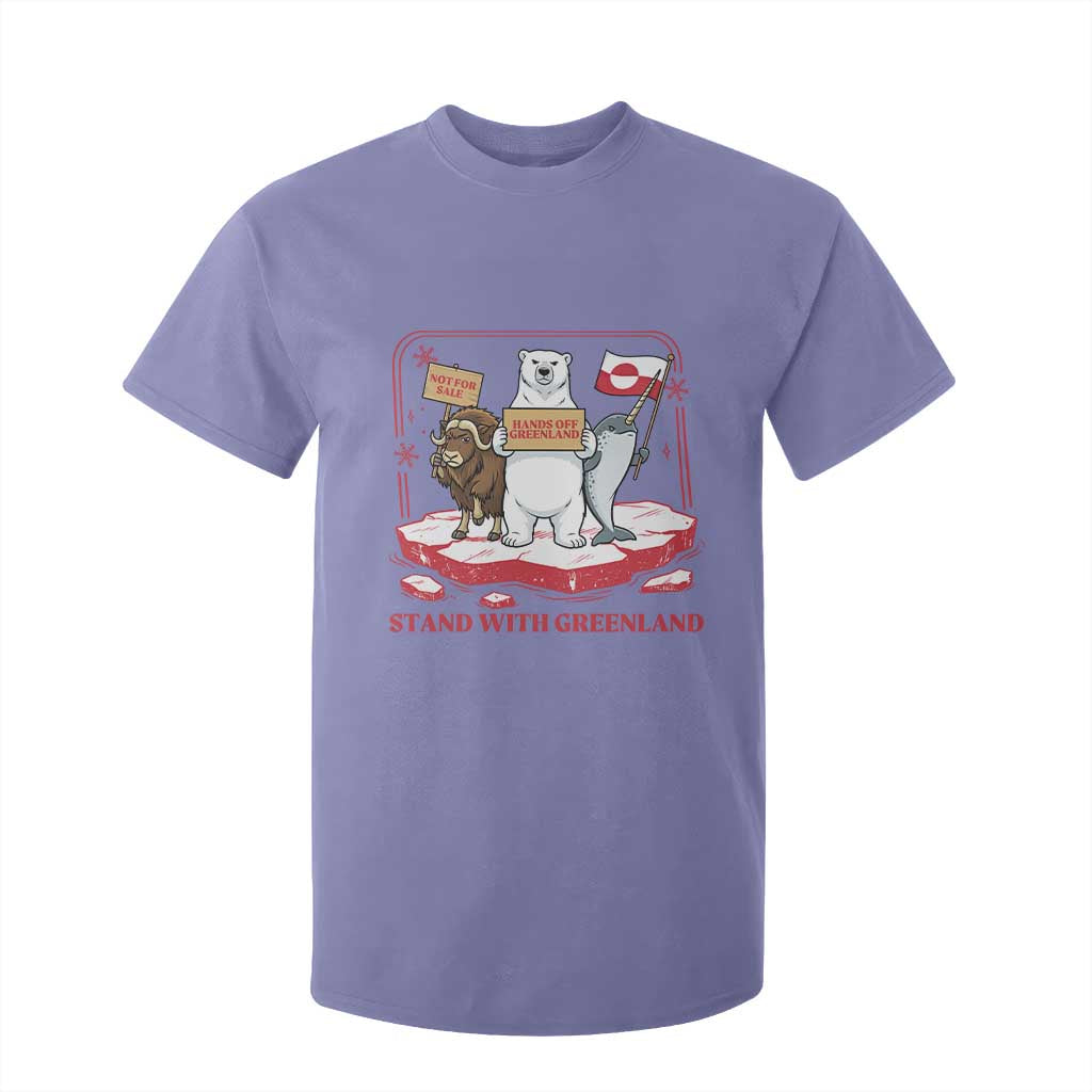 Hands Off Greenland T Shirt For Kid Support Greenlander Gift TS12 Violet Print Your Wear