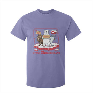 Hands Off Greenland T Shirt For Kid Support Greenlander Gift TS12 Violet Print Your Wear
