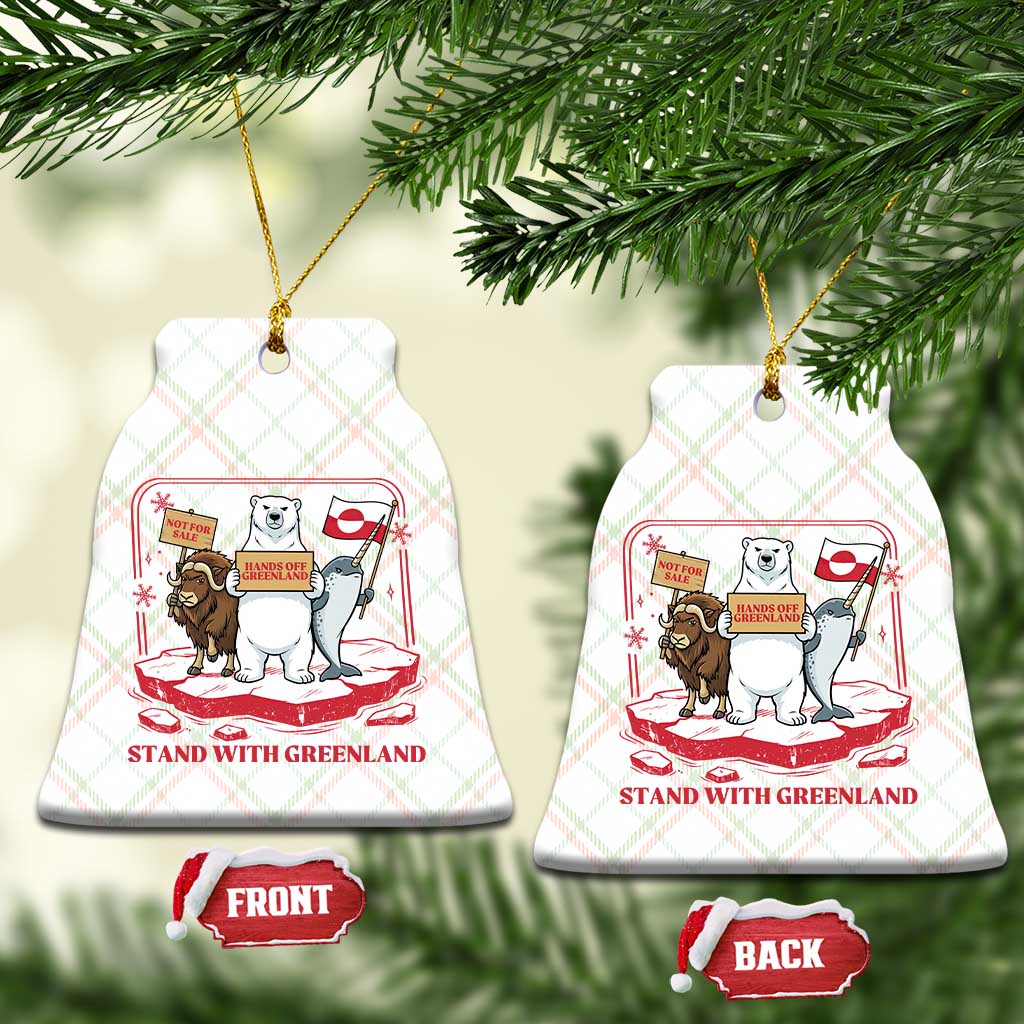 Hands Off Greenland Ceramic Ornament Support Greenlander Gift TS12 Print Your Wear