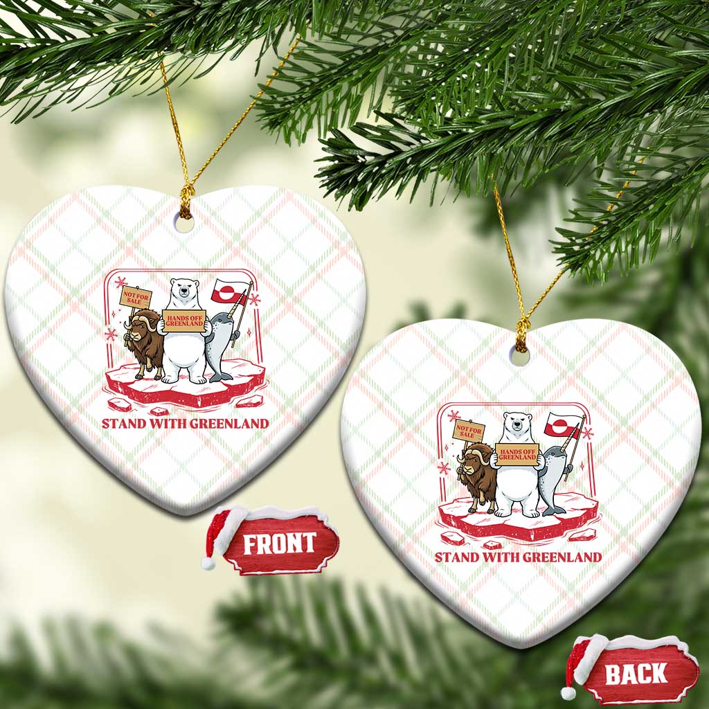 Hands Off Greenland Ceramic Ornament Support Greenlander Gift TS12 Print Your Wear