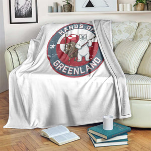 Hands Off Greenland Throw Blanket Anti Authoritarian Political Gag Gift TS12 Print Your Wear