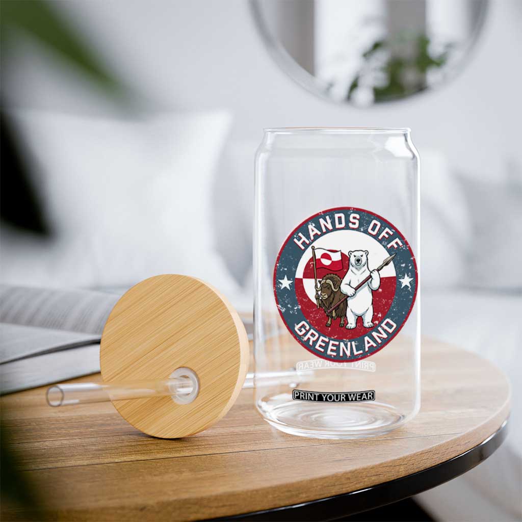Hands Off Greenland Glass Can Anti Authoritarian Political Gag Gift TS12 Print Your Wear