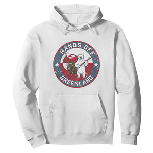 Hands Off Greenland Hoodie Anti Authoritarian Political Gag Gift TS12 White Print Your Wear