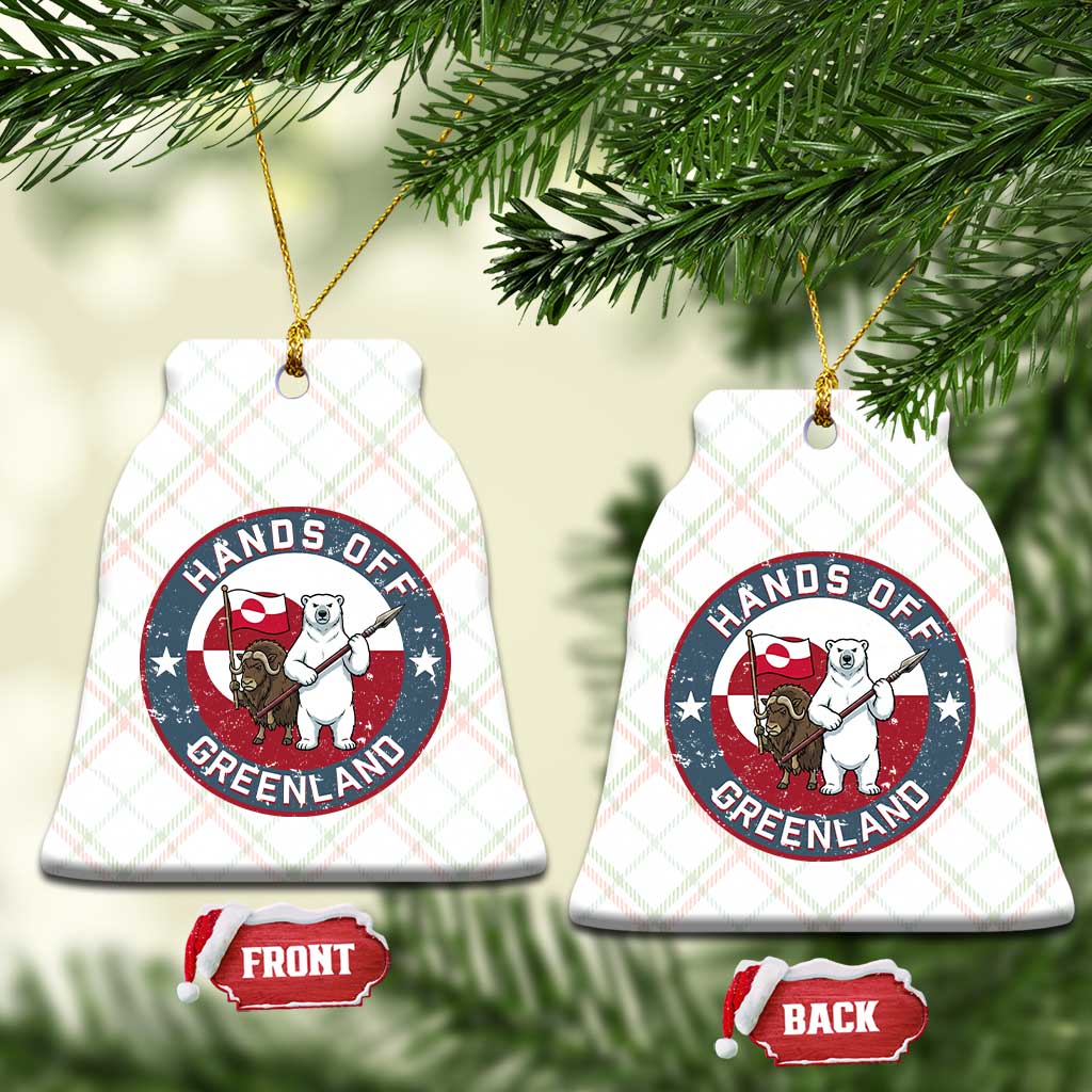 Hands Off Greenland Ceramic Ornament Anti Authoritarian Political Gag Gift TS12 Print Your Wear