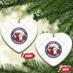 Hands Off Greenland Ceramic Ornament Anti Authoritarian Political Gag Gift TS12 Print Your Wear