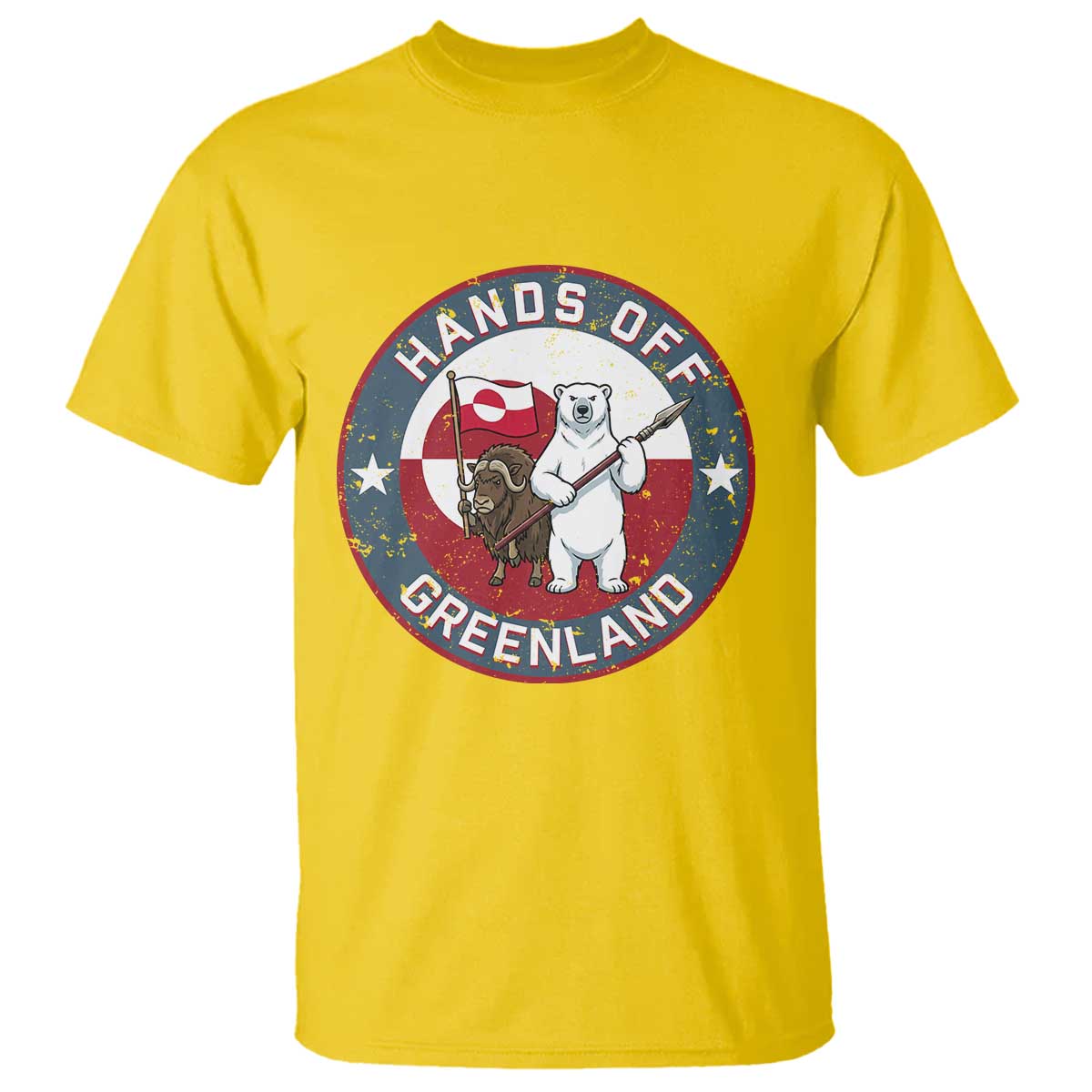 Hands Off Greenland T Shirt Anti Authoritarian Political Gag Gift TS12 Daisy Print Your Wear