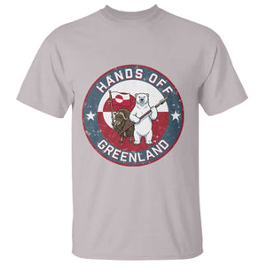Hands Off Greenland T Shirt Anti Authoritarian Political Gag Gift TS12 Ice Gray Print Your Wear