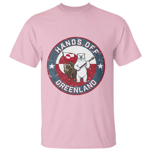 Hands Off Greenland T Shirt Anti Authoritarian Political Gag Gift TS12 Light Pink Print Your Wear