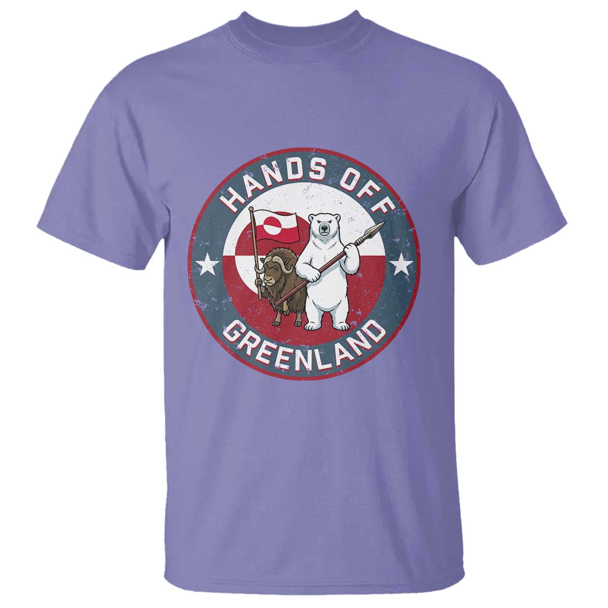 Hands Off Greenland T Shirt Anti Authoritarian Political Gag Gift TS12 Violet Print Your Wear