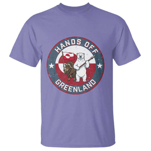 Hands Off Greenland T Shirt Anti Authoritarian Political Gag Gift TS12 Violet Print Your Wear