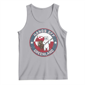 Hands Off Greenland Tank Top Anti Authoritarian Political Gag Gift TS12 Athletic Heather Print Your Wear