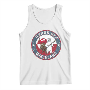 Hands Off Greenland Tank Top Anti Authoritarian Political Gag Gift TS12 White Print Your Wear