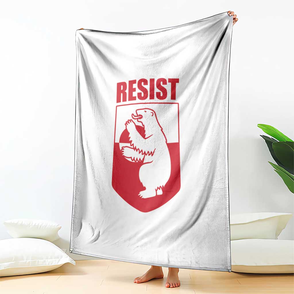 Greenland Resist Throw Blanket Stand With Greenlanders TS12 Print Your Wear