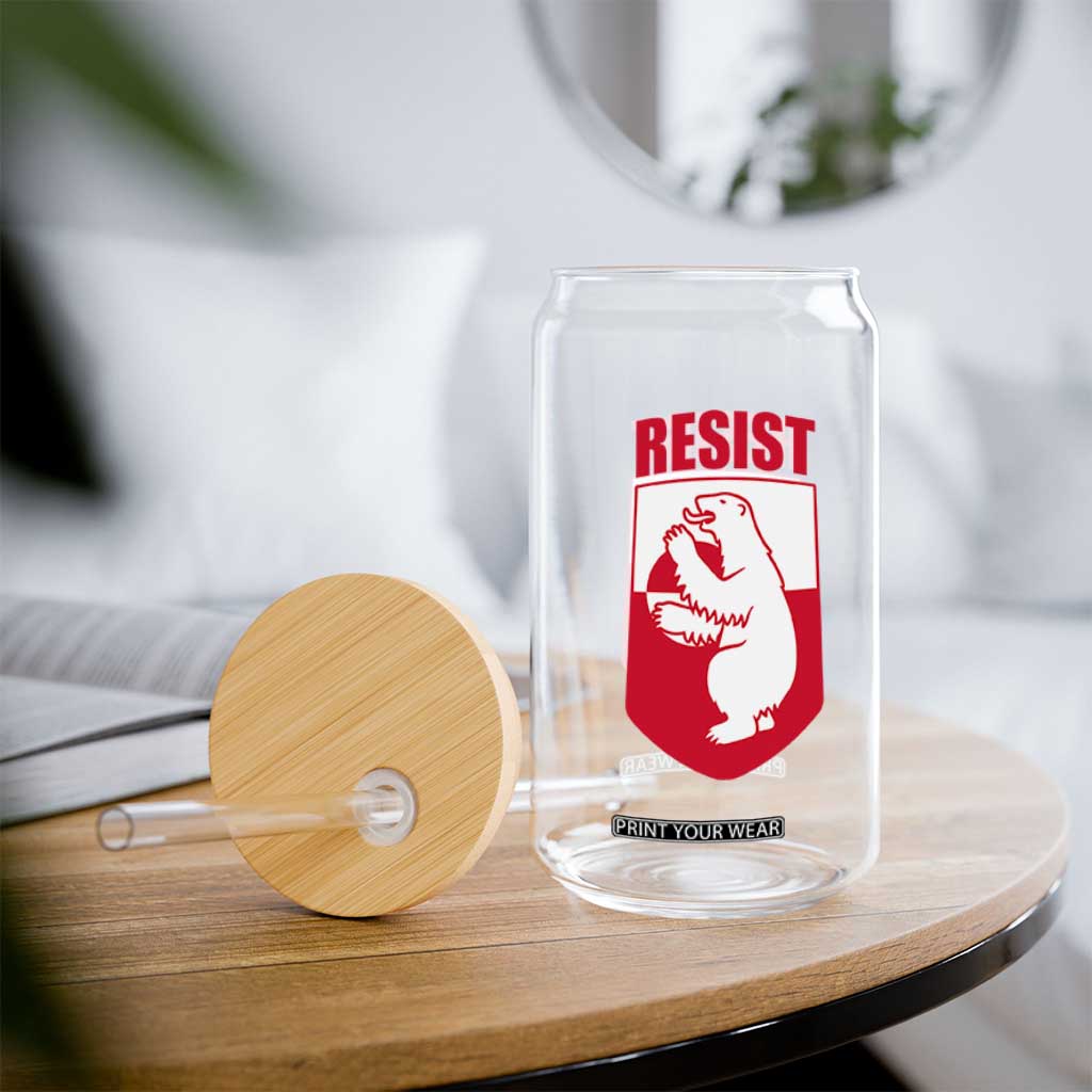 Greenland Resist Glass Can Stand With Greenlanders TS12 Print Your Wear