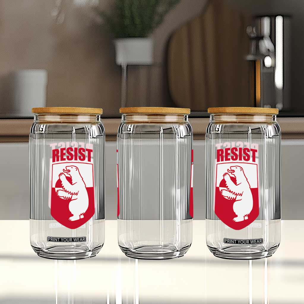 Greenland Resist Glass Can Stand With Greenlanders TS12 Print Your Wear