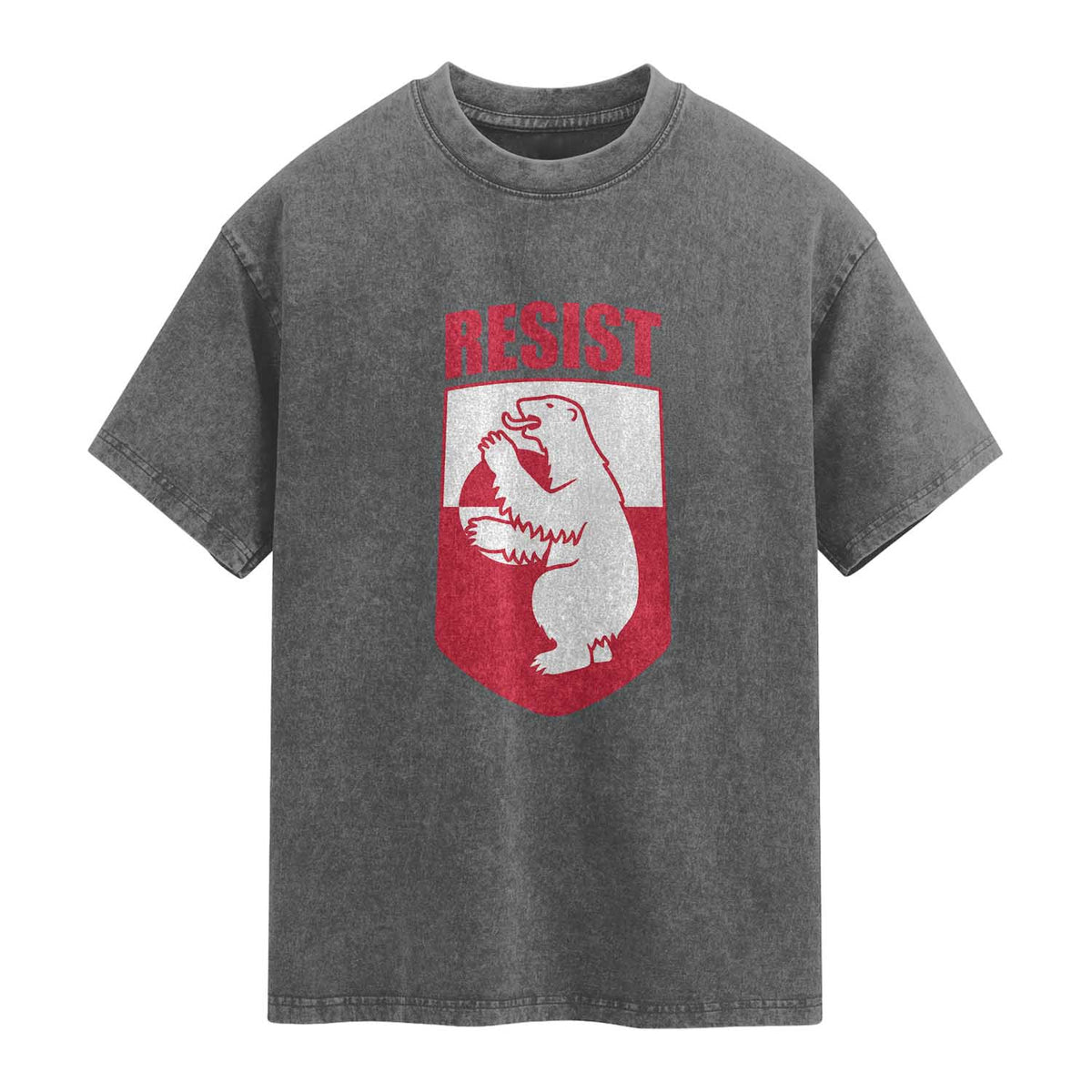 Greenland Resist Washed Cotton T-Shirt Stand With Greenlanders