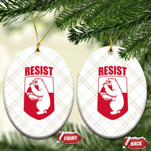 Greenland Resist Ceramic Ornament Stand With Greenlanders TS12 Print Your Wear