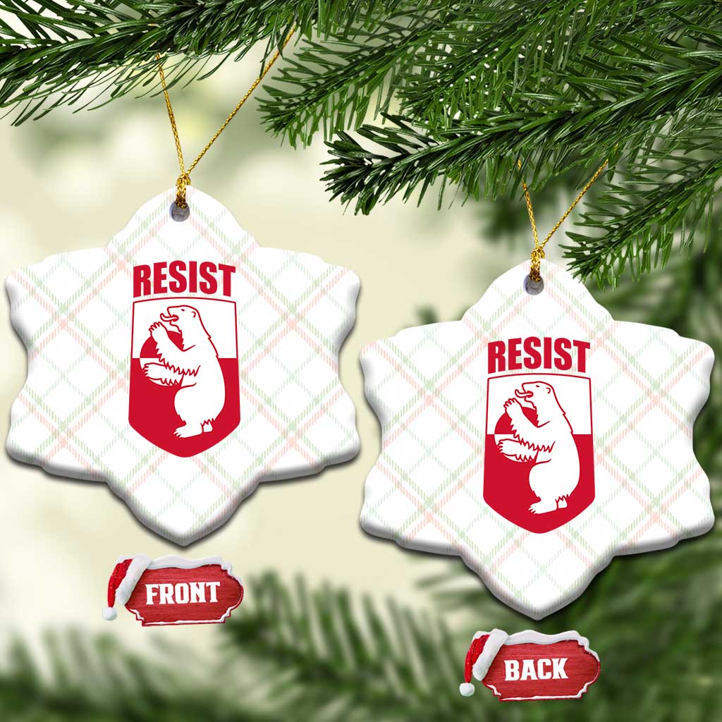 Greenland Resist Ceramic Ornament Stand With Greenlanders TS12 Print Your Wear