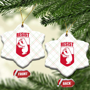 Greenland Resist Ceramic Ornament Stand With Greenlanders TS12 Print Your Wear