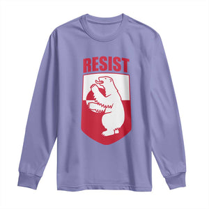 Greenland Resist Long Sleeve Shirt Stand With Greenlanders TS12 Violet Print Your Wear