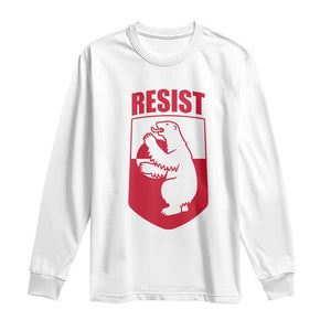 Greenland Resist Long Sleeve Shirt Stand With Greenlanders TS12 White Print Your Wear