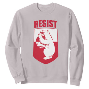 Greenland Resist Sweatshirt Stand With Greenlanders TS12 Ice Gray Print Your Wear