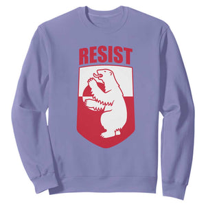 Greenland Resist Sweatshirt Stand With Greenlanders TS12 Violet Print Your Wear